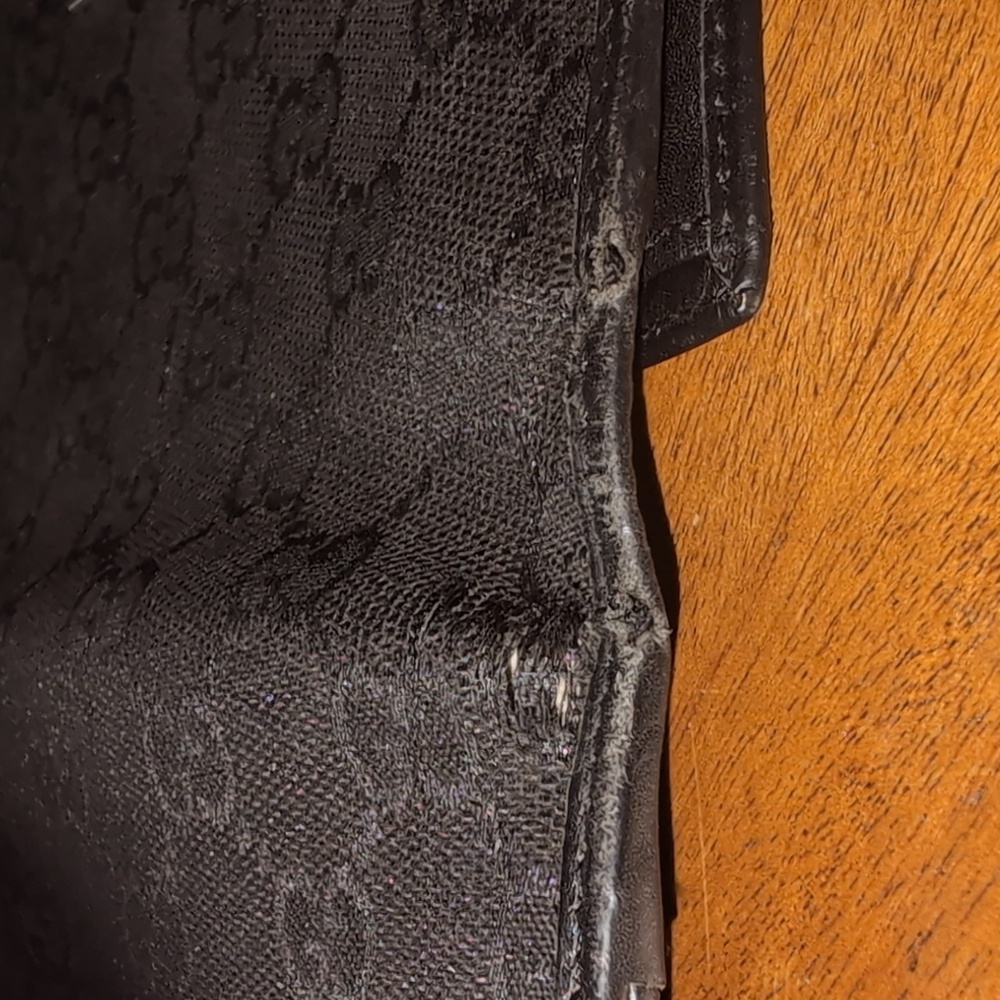 Gucci Long Leather and Canvas Wallet. EUC. - Picture 8 of 12